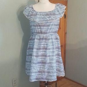 Off the Shoulder Flounced Dress